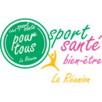 Logo pour sport santé bien-être avec un bonhomme jaune qui saute